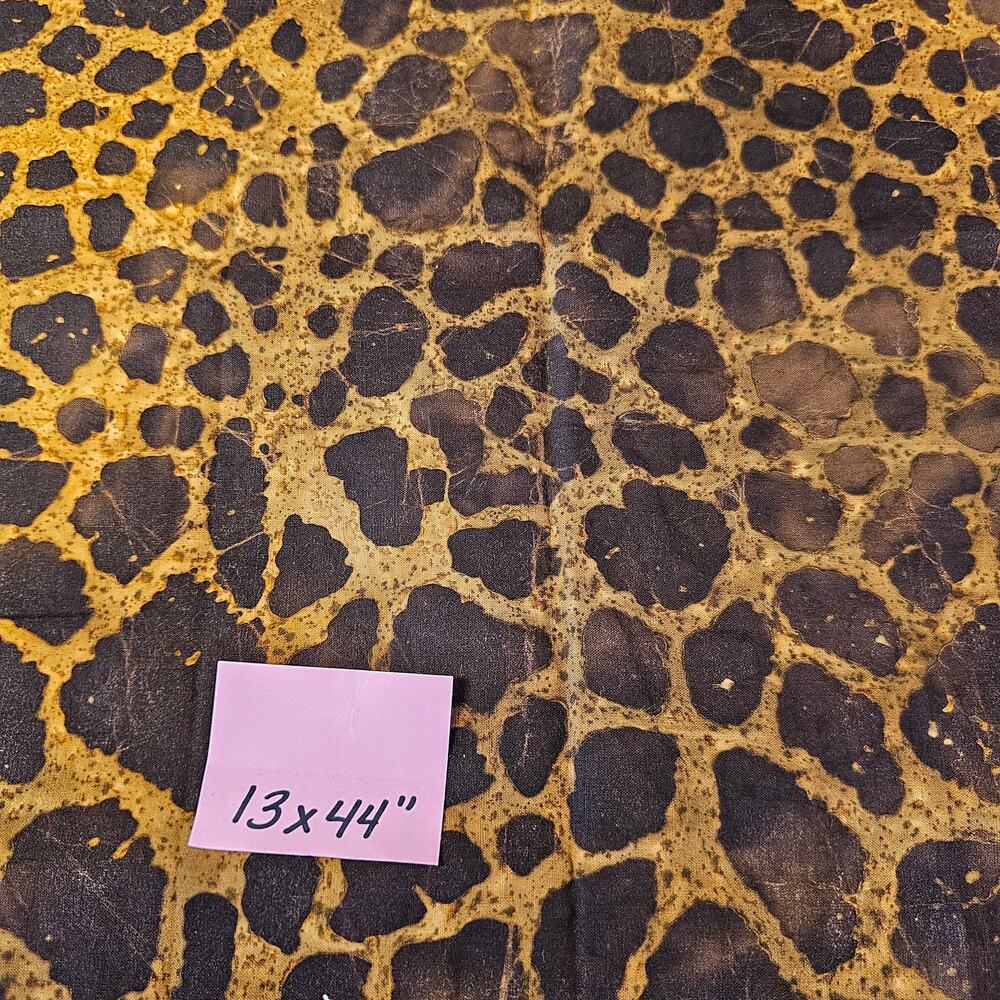 Cotton Fabric Assorted Quilt Craft Brown Tan Floral Animal Fall Leaves Lot of 11 - Picture 7 of 16